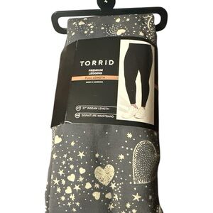 Torrid Charcoal Celestial Print Leggings